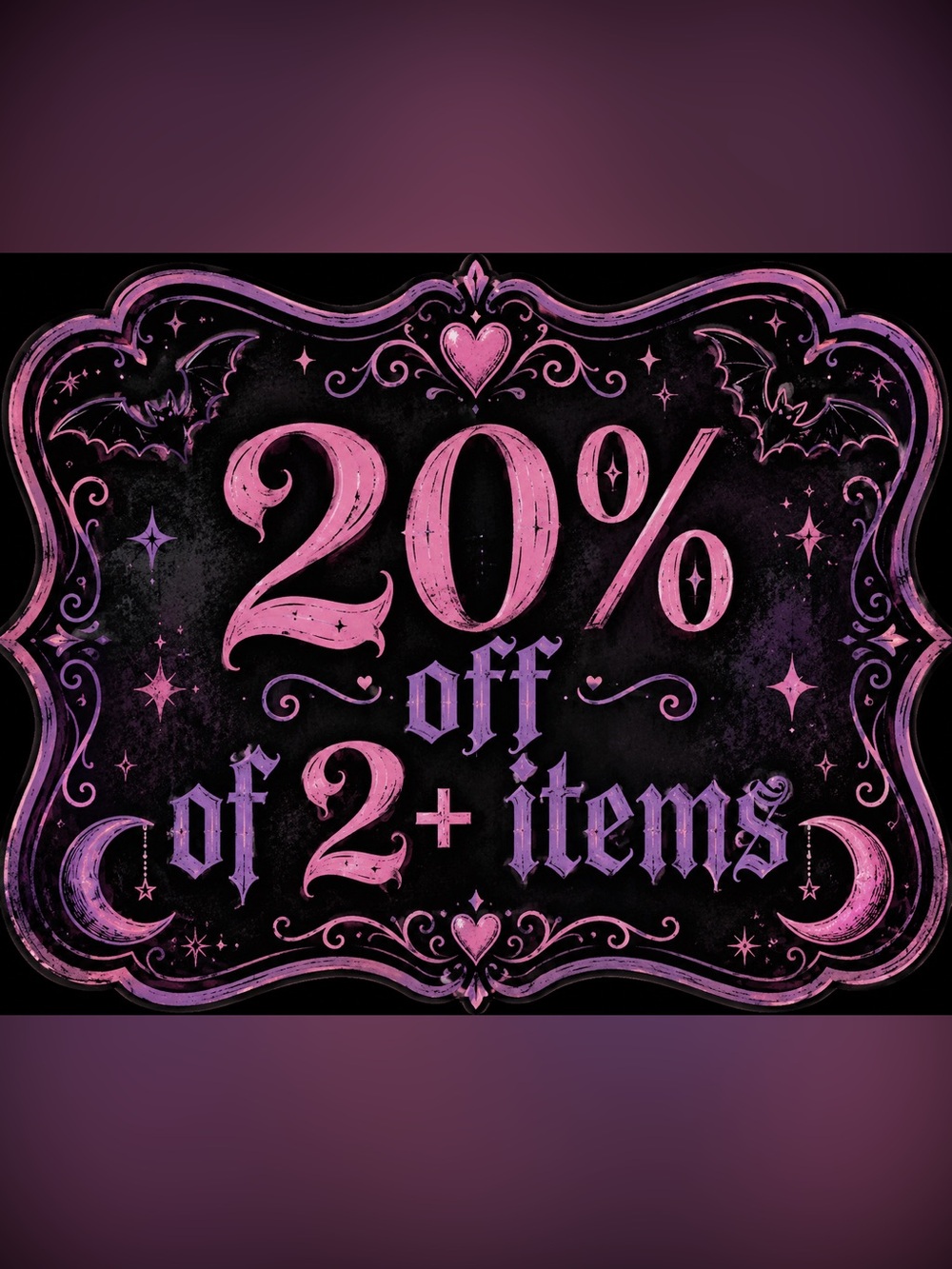 Please Let me Know! I offer 20% off of 2+ items from my shop!💜